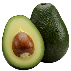 Isolated Avocado Photo Green And Fresh Fruit With Transparent Background