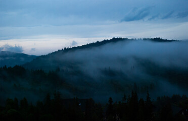 Fototapeta premium Ethereal landscape in the highlands. 