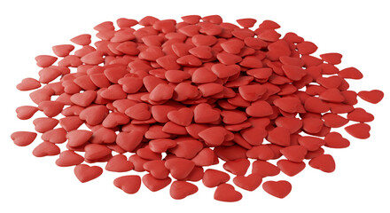Isolated Heart Shapes on Black Background Illustration Valentine Concept