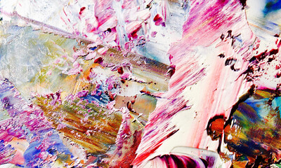 Abstract art background . Hand painting artwork on canvas .