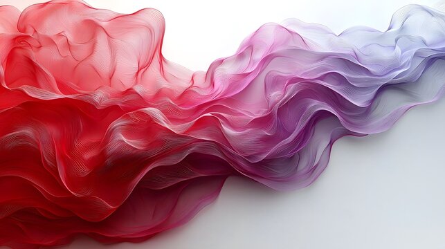 Vibrant waving fabric in patriotic colors