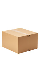 Fototapeta premium Isolated Cardboard Box On Transparent Background Realistic Illustration