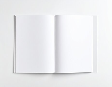 Mockup de libreta con hojas blancas