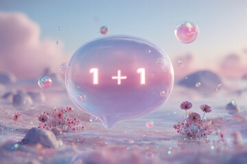 One Plus One in a Bubble