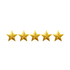 Isolated Gold Stars Rating On Black Background Illustration