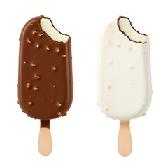Isolated Ice Cream Sticks On Transparent Background Photography