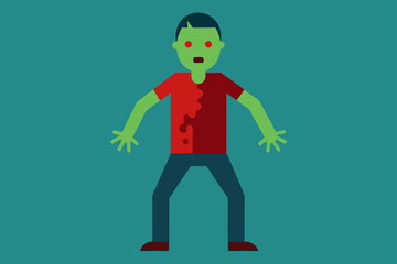 survivor pretending zombie with smear
