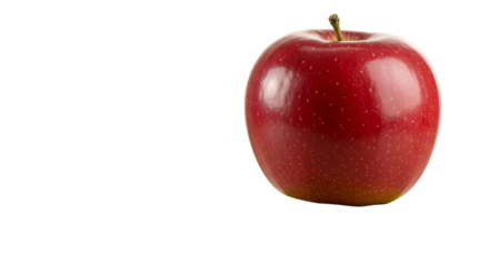 Isolated Photo Of A Red Apple On A Black Background Realistic Detailed