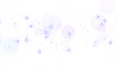 PNG Abstract Bokeh with Sparkle Stars Transparent Background
