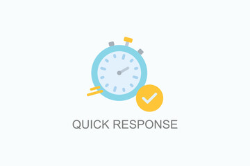 Quick Response Vector Icon Or Logo Illustration