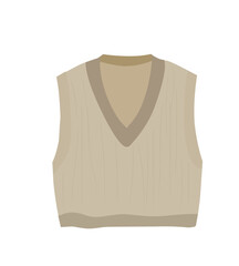 vest for winter. Warm knitted 