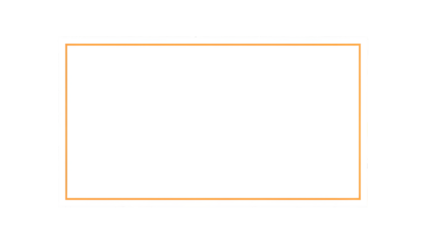 Isolated Orange Border On White Rectangular Shape Isolated Background Design