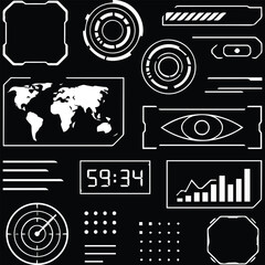 set of business cards with globe