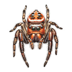 Jumping Spider Watercolor Sublimation
