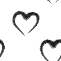 Fototapeta premium heart made of black beads