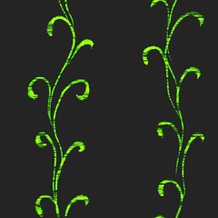 green floral background