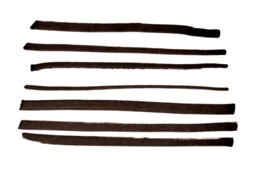 Hand drawn black marker lines, rough sketch strokes isolated for design and collage