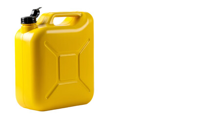 Isolated Photo Of A Yellow Jerrycan With A Black Background Illustration