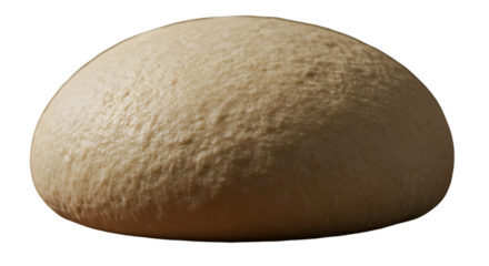 Isolated Photo of a Dough Ball on Transparent Background Brown Texture