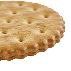 Isolated Photo Of A Delicious Golden Cracker On Transparent Background
