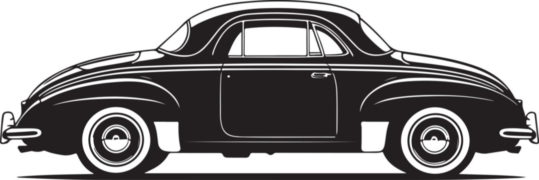 Vintage Car Silhouette Bundle 40x