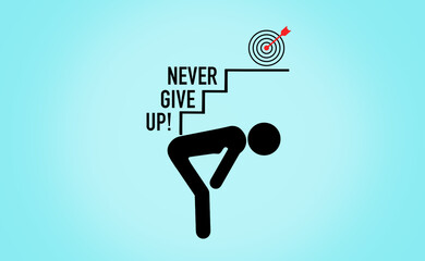 A man is shown in a squatting position with a red arrow pointing to a target