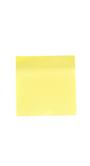 Isolated Yellow Sticky Note On Black Background Transparent Illustration