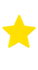 Obraz premium Isolated Yellow Star On Black Background Illustration Style