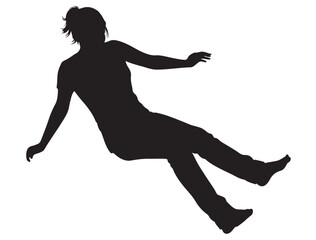 FALLING WOMAN SILHOUETTE
