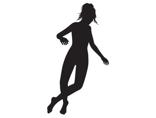 FALLING WOMAN SILHOUETTE