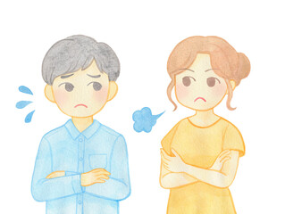 会話する男女01