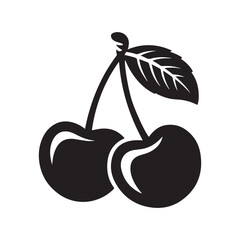 vector illustration of cherries