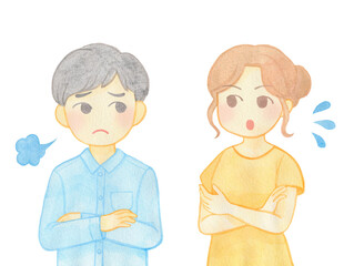 会話する男女06