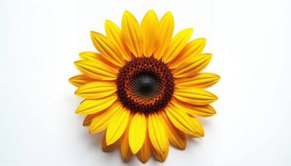 Obraz premium A vivid sunflower basks under the light.