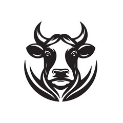 cow logo vector