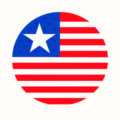 usa flag button