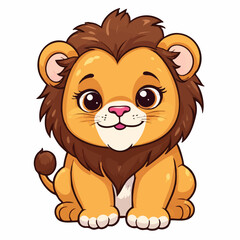 Fototapeta premium Kawaii lion 19.eps Art Print