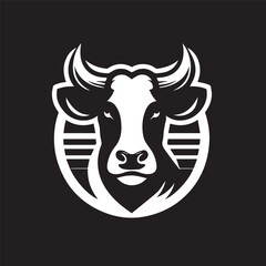 cow logo vector