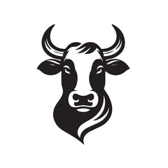 cow logo vector