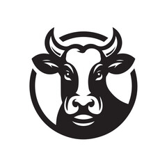 cow logo vector