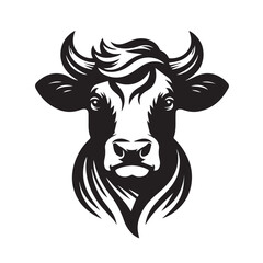 cow logo vector
