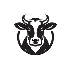 cow logo vector