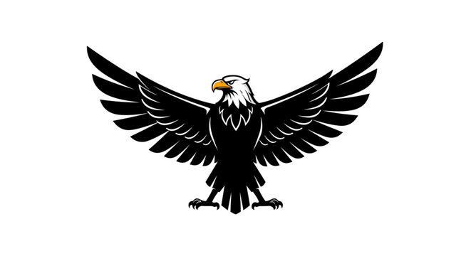 minimalist garuda bird mascot