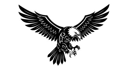 Obraz premium minimalist garuda bird mascot