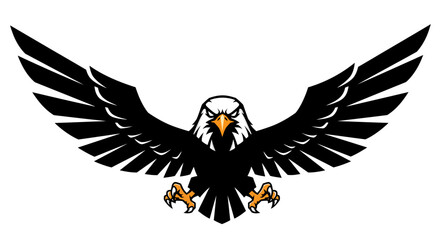 minimalist garuda bird mascot