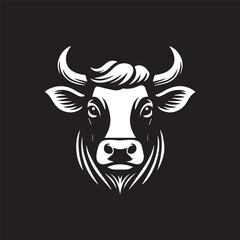 cow logo vector