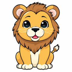 Chibi Style lion 4.eps Art