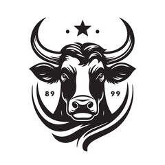 cow logo vector