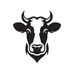 cow logo vector