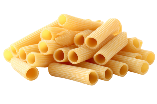 Dried Rigatoni Pasta Closeup Shot Food Photography Italian Cuisine